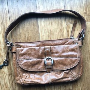 Fossil brown leather purse